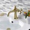 Kingston Brass Single-Handle Bathroom Faucet with Push Pop-Up, Brushed Brass KS3547NX - alternate 4